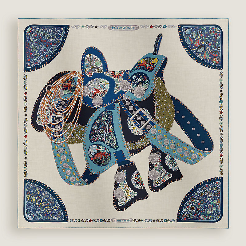 Selle de Collection shawl 140 | Hermès USA
